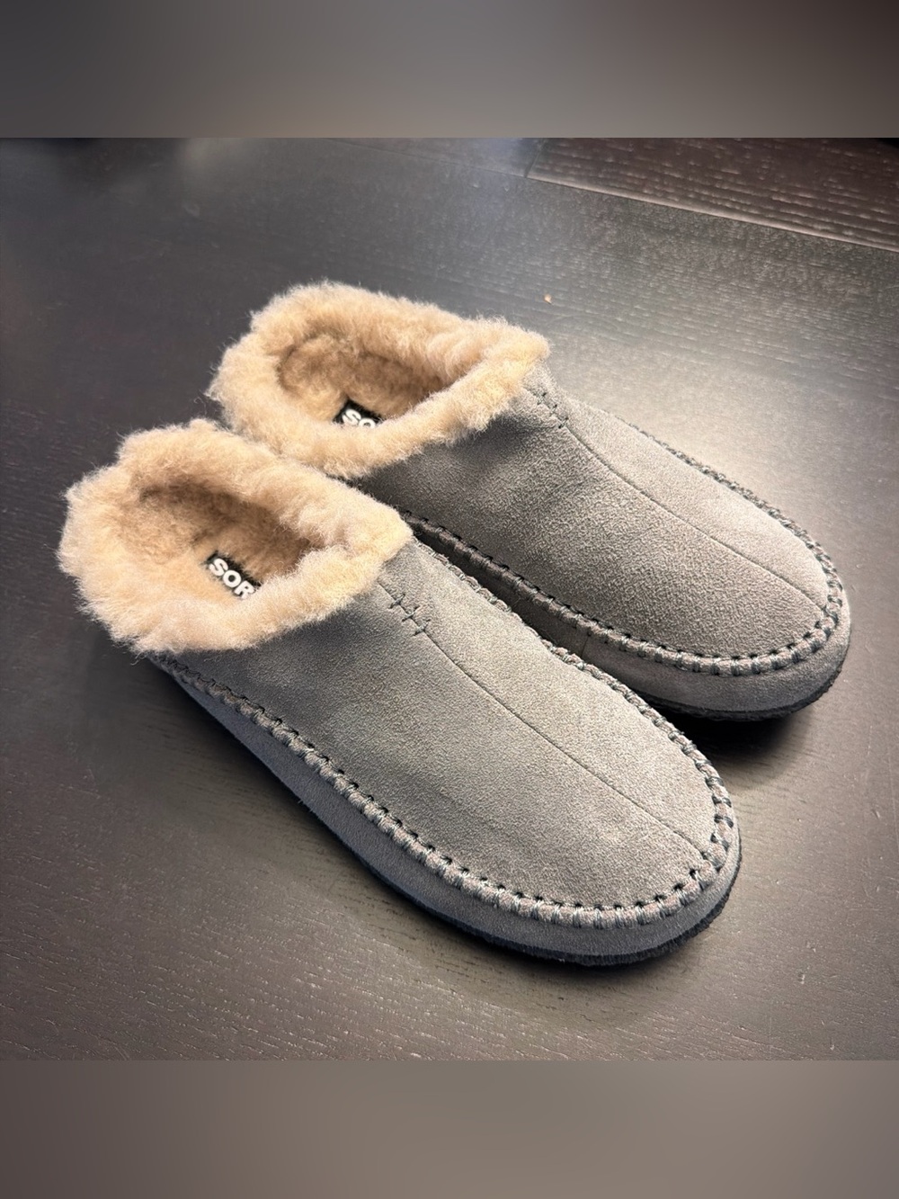 Brand New Sorel Men’s Falcon Ridge II Slippers, Size 9 - Quarry / Grey